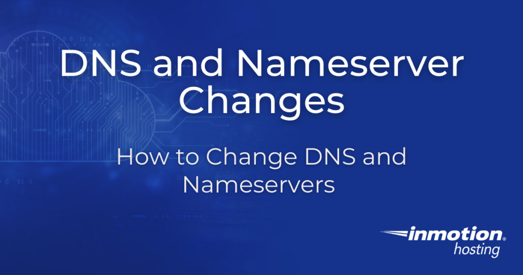DNS and Nameserver Changes header image
